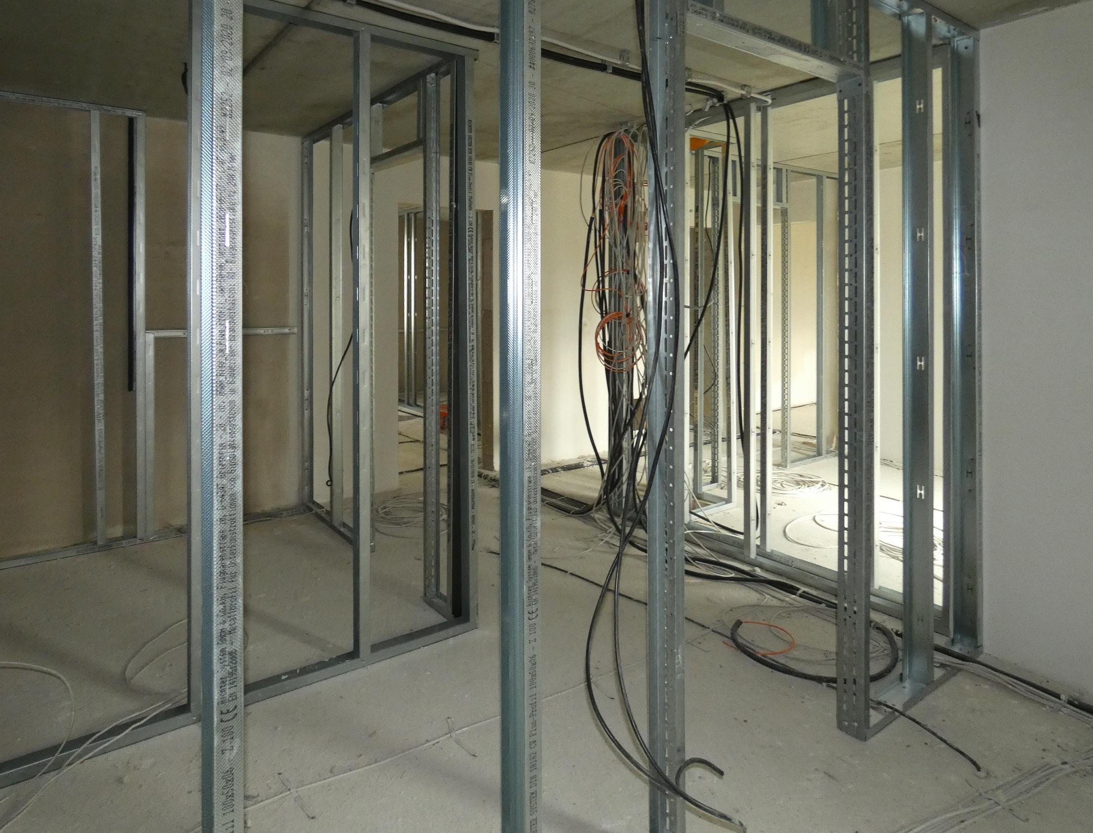 Aufteilung einer neuen Wohnung