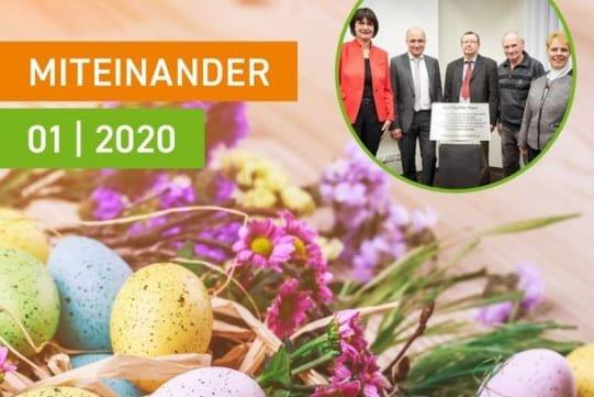 Titelbild der Mitgliederzeitschrift "Miteinander" März 2020