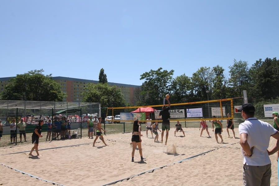 Finalspiel des Beachvolleyball Cups